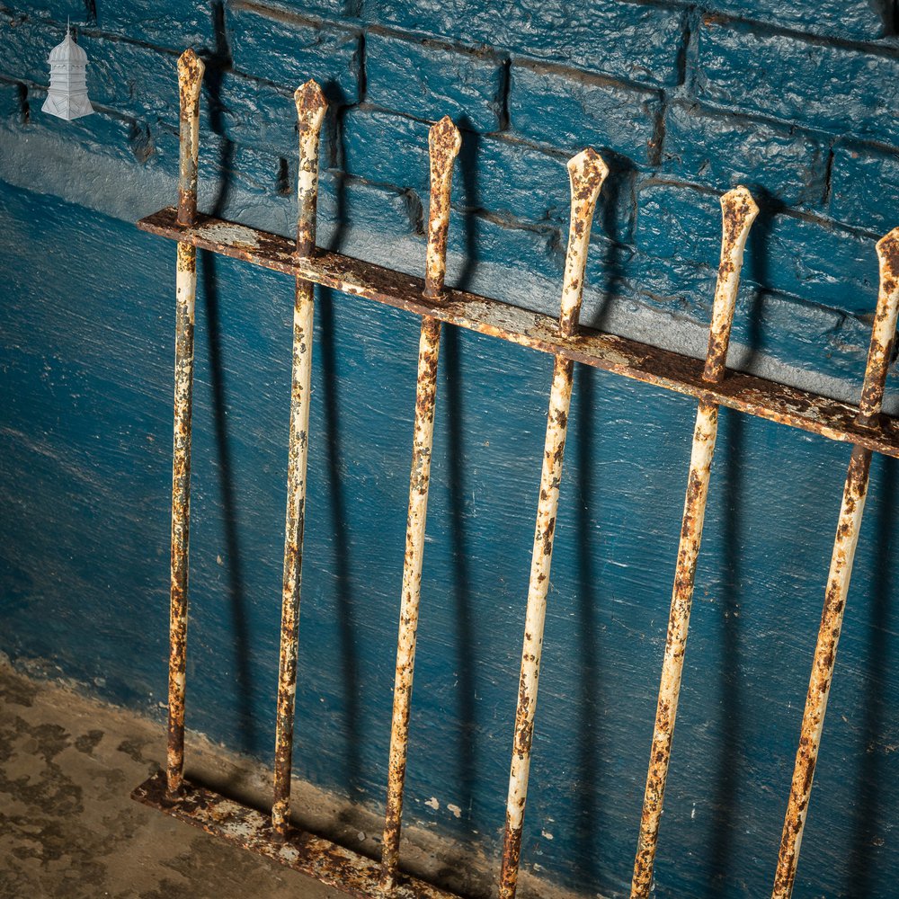 Dwarf Wall Railing, Reclaimed Wrought Iron - A run of 6.9M