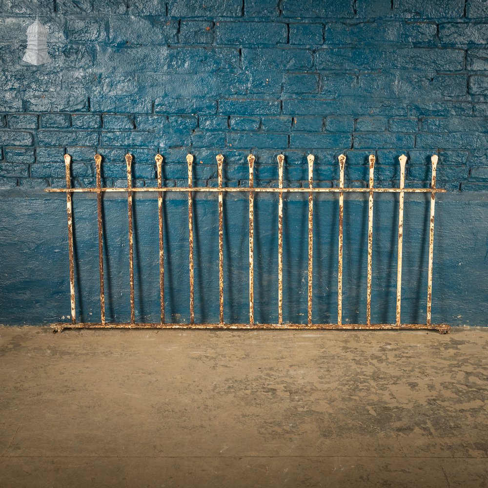 Dwarf Wall Railing, Reclaimed Wrought Iron - A run of 6.9M