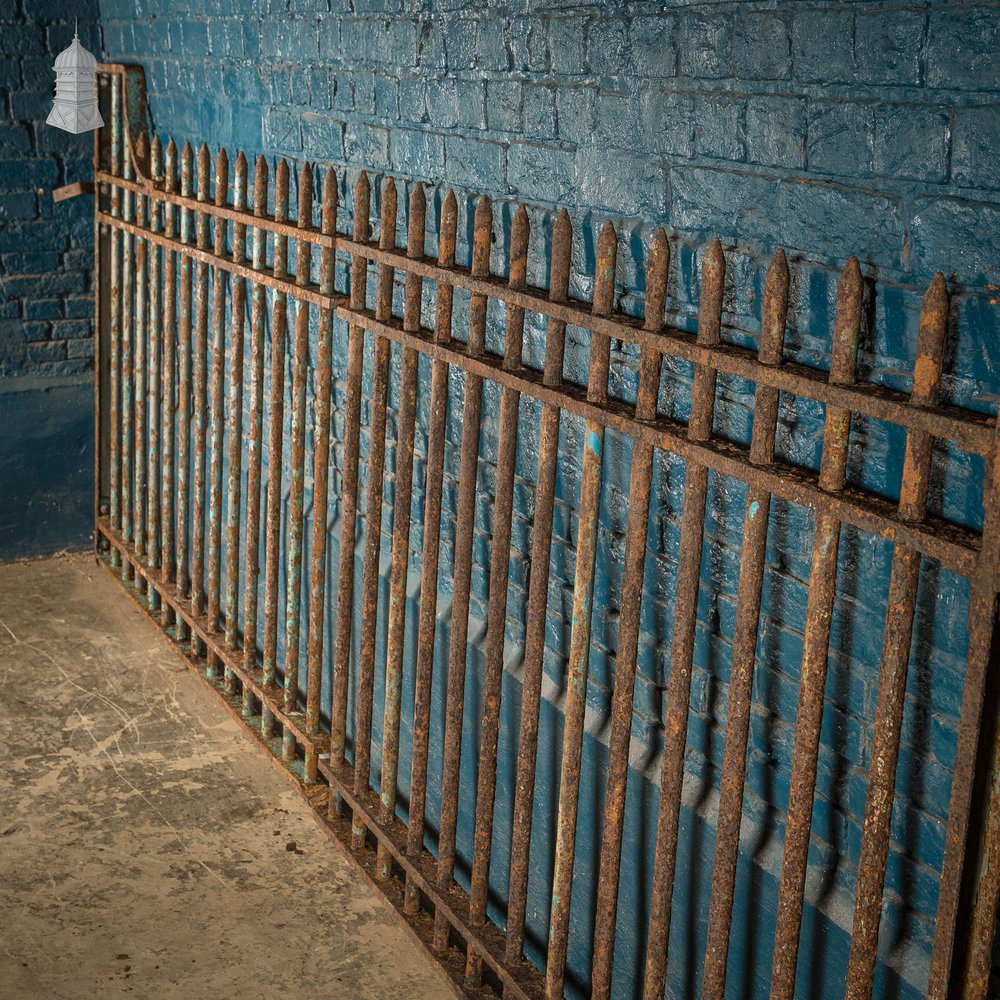 Wrought Iron Railings, Reclaimed Perimeter Railing - A Run of 5.7M