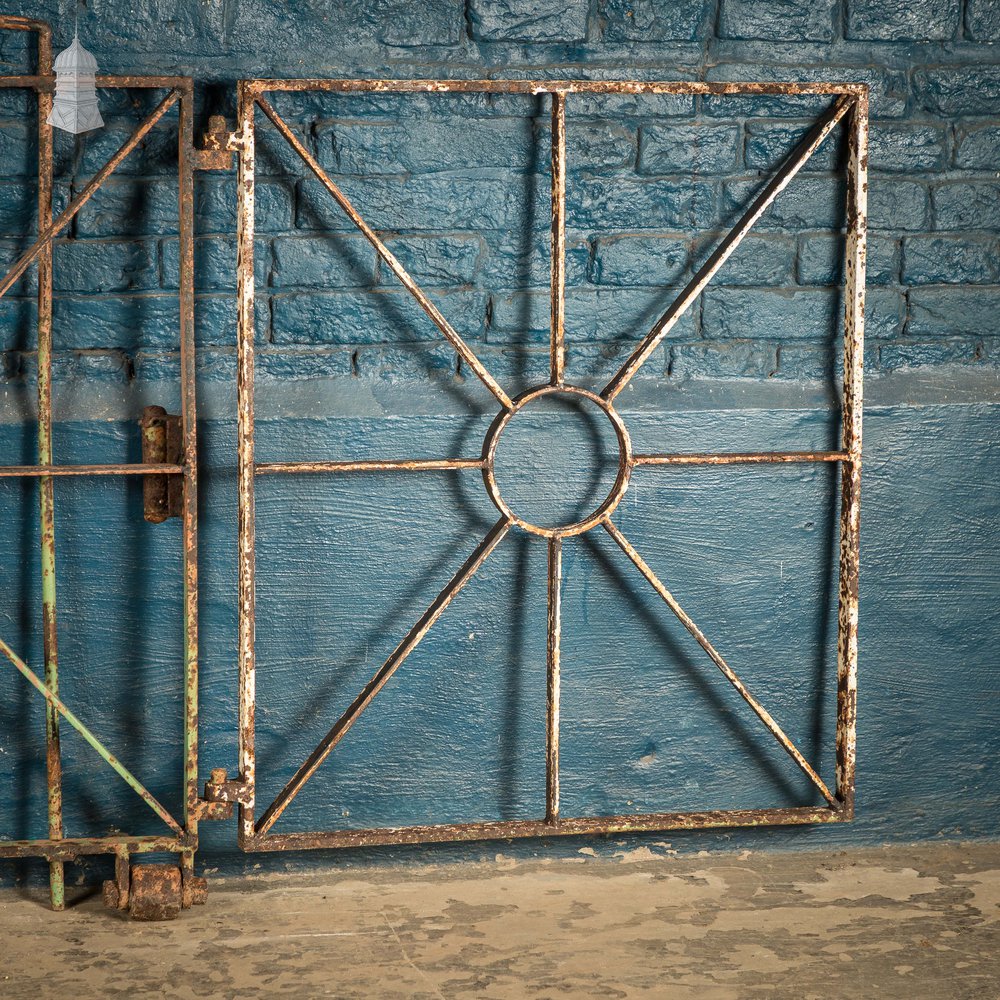 Asymmetric Double Gate, Reclaimed Pedestrian and Driveway Gate