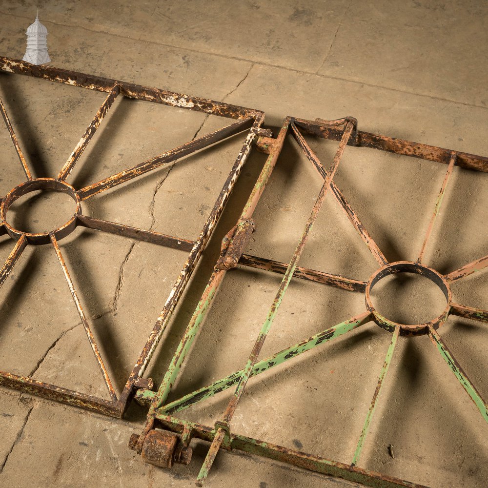 Asymmetric Double Gate, Reclaimed Pedestrian and Driveway Gate