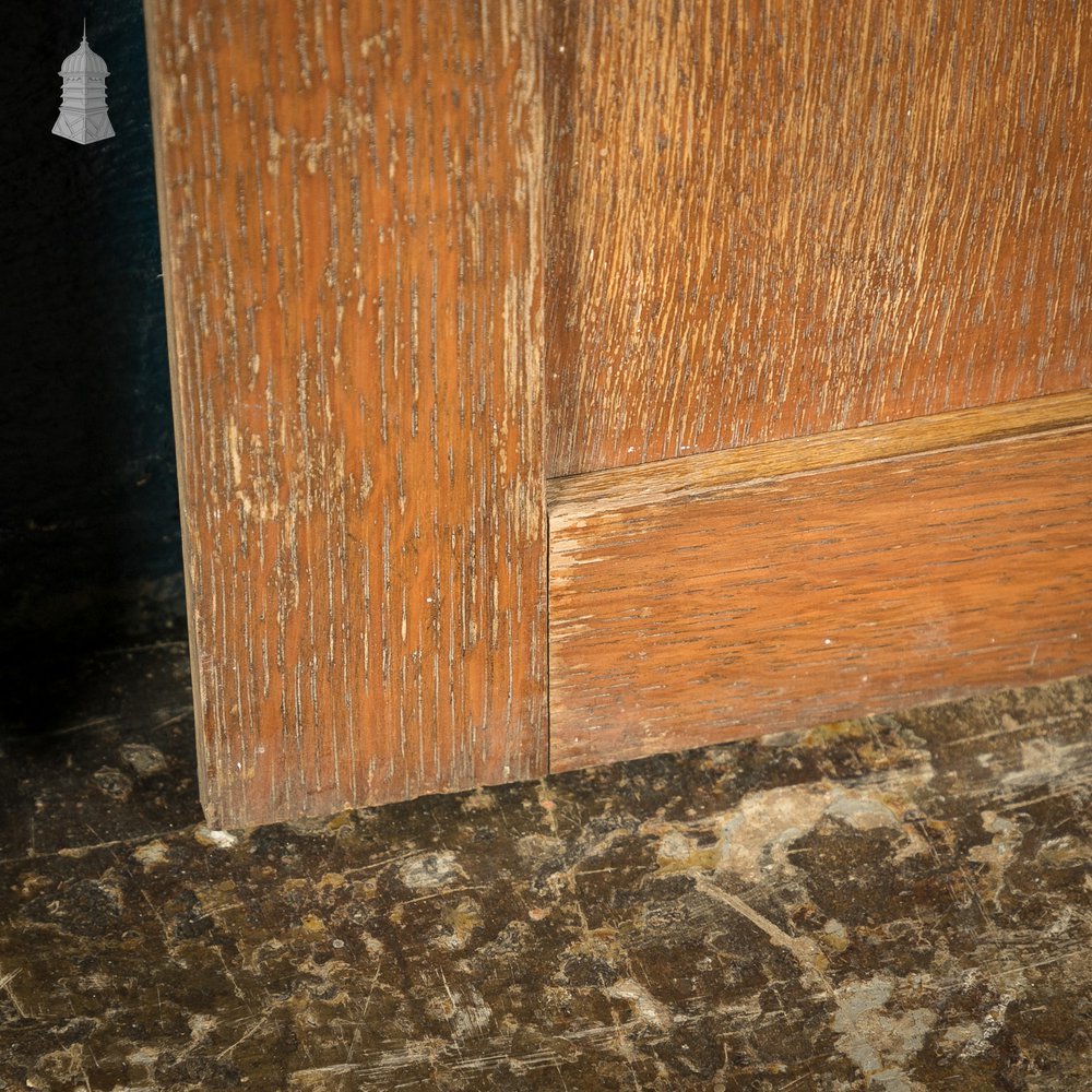 Pair of Small Oak Victorian Cupboard Doors