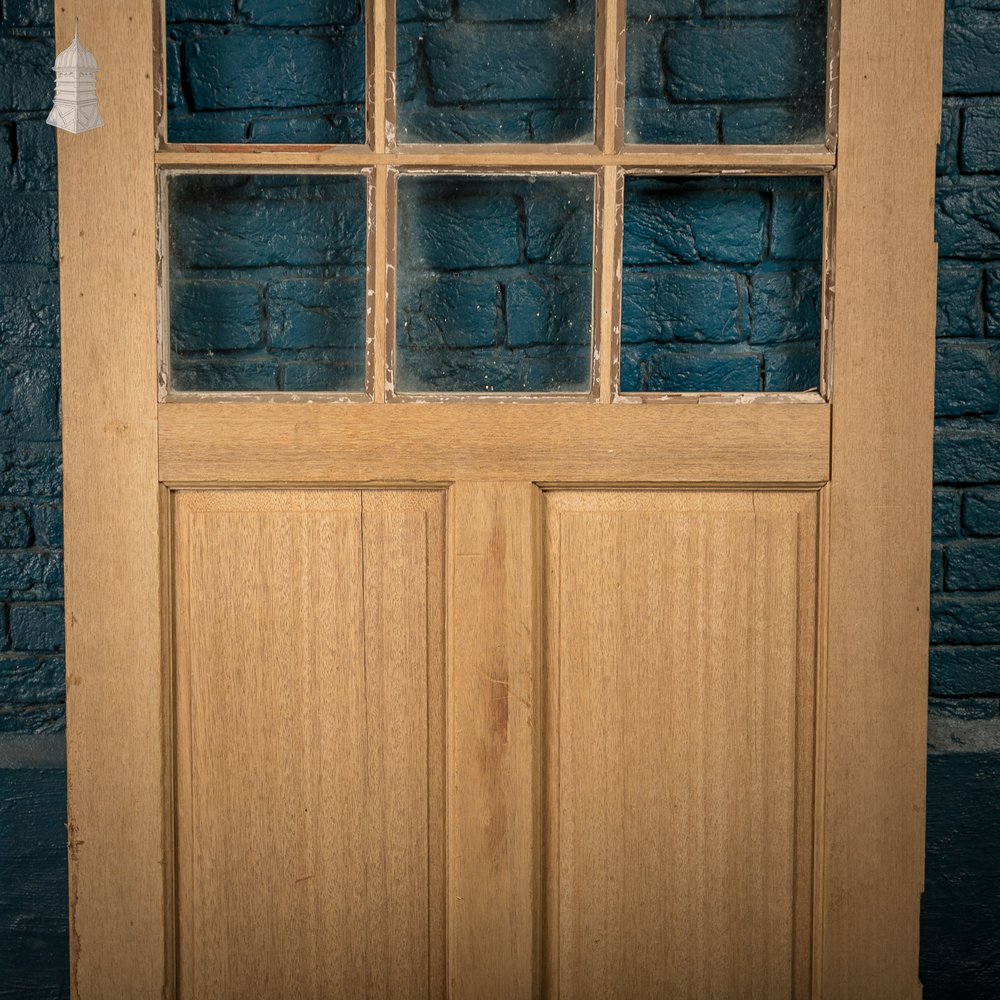 Sunburst Glazed Door, 2 Panel Half Glazed