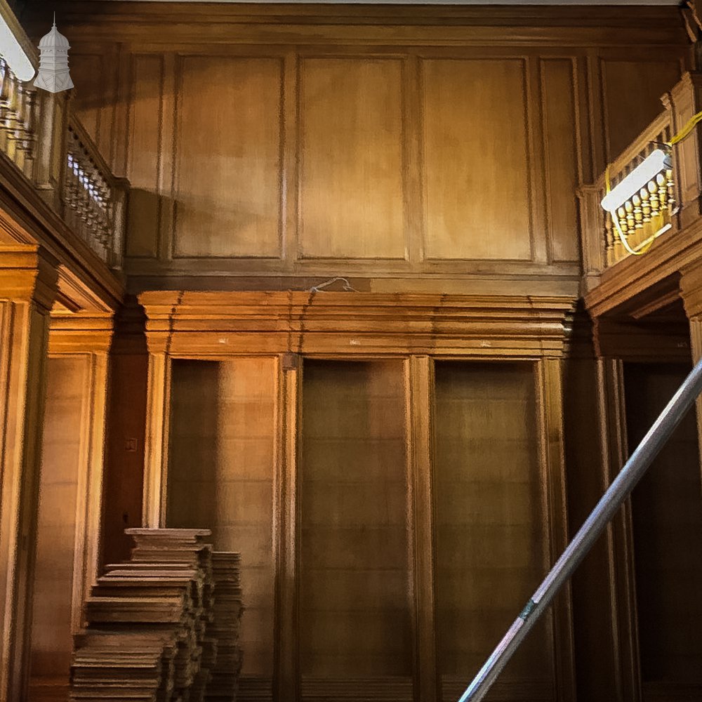 Extensive collection of Oak Bookshelves, Panels and Mouldings from the Inner Temple Library designed by TW Sutcliffe completed in 1958