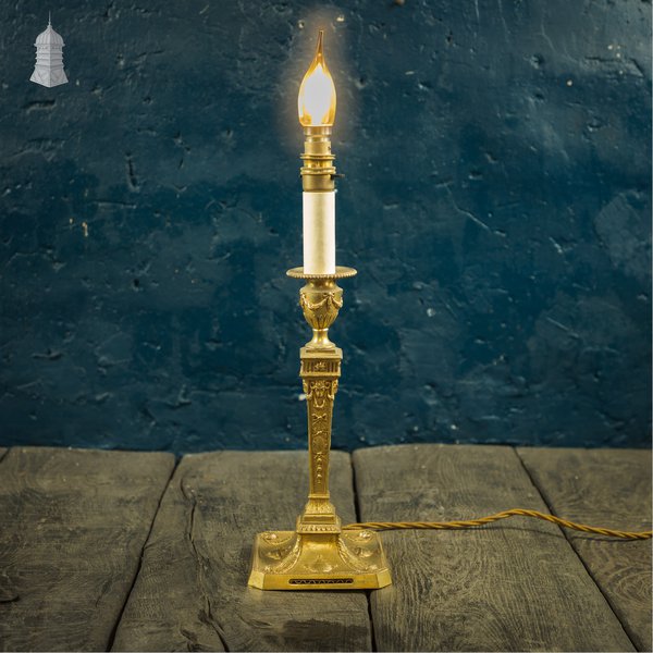 Regency Style Lamp. Converted Candlestick Table Lamp
