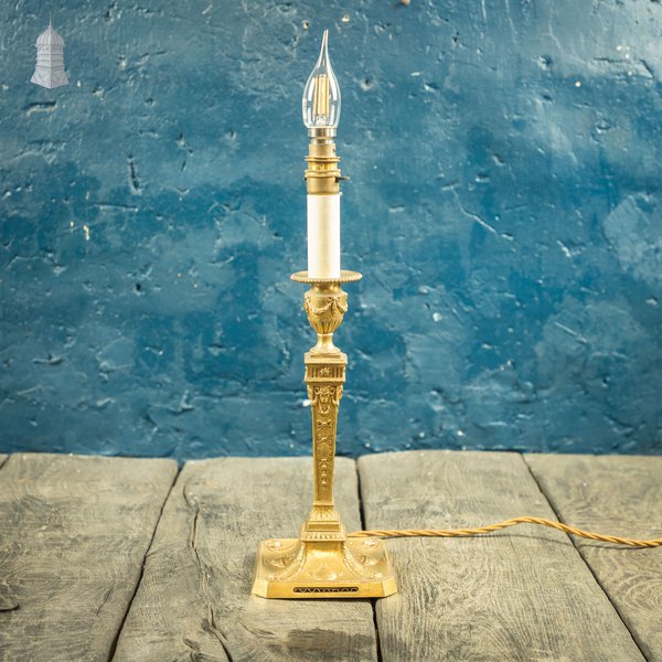 Empire Table Lamp, Converted Candlestick