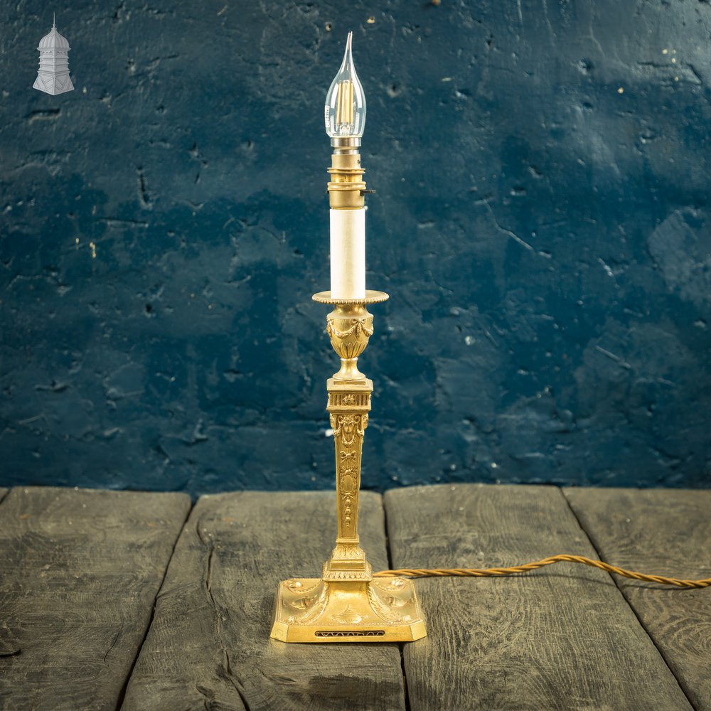 Regency Style Lamp. Converted Candlestick Table Lamp