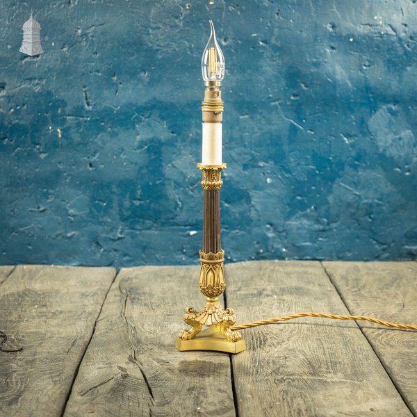 Regency Style Lamp. Converted Candlestick Table Lamp