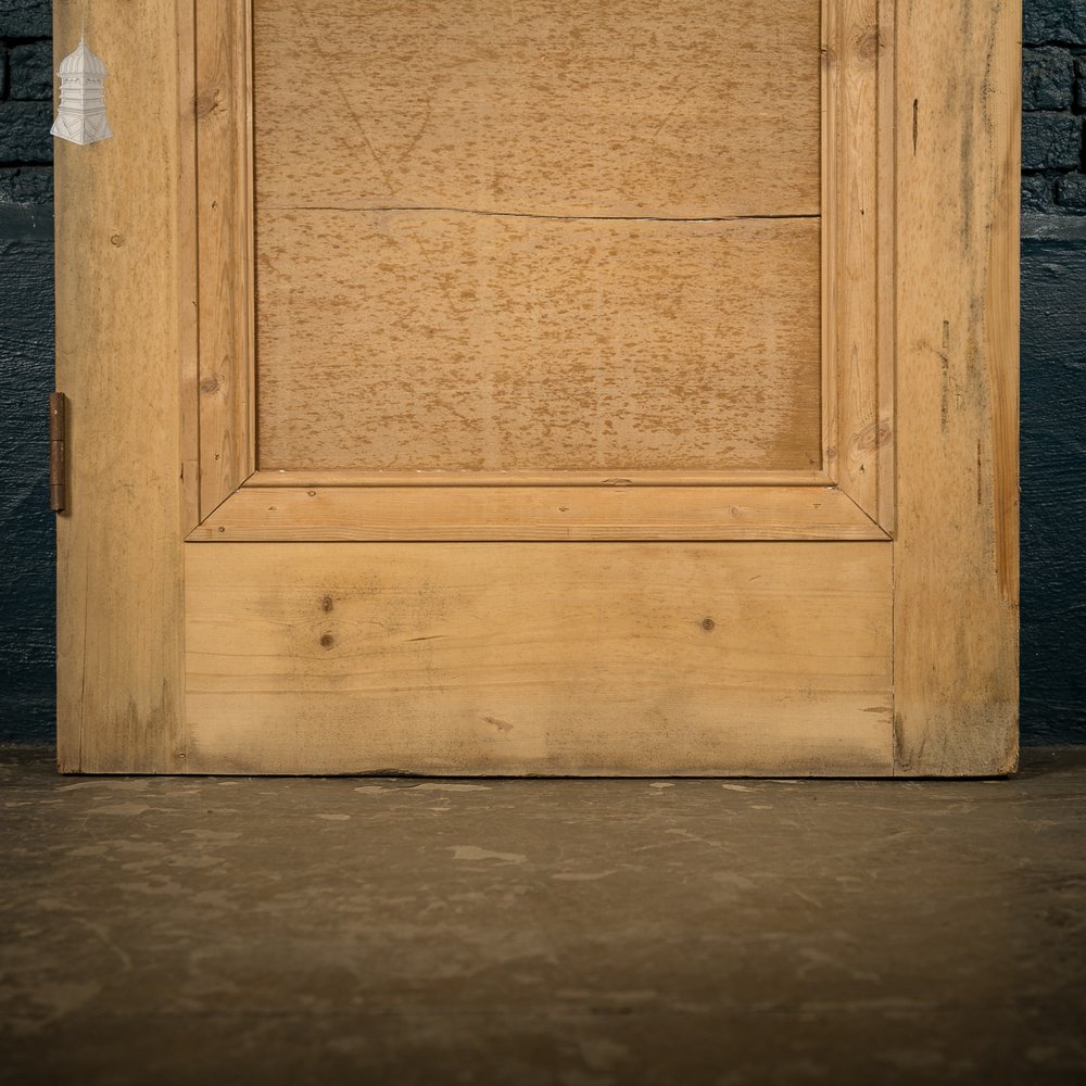 Half Glazed Door, Pine 3 Panel, 2 Upper Panels fitted with ‘Arctic’ Style Textured Glass