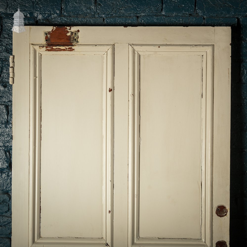 Mahogany Paneled Doors, Set of 3 19th C Hardwood, Gunstock, 4 Panel Doors