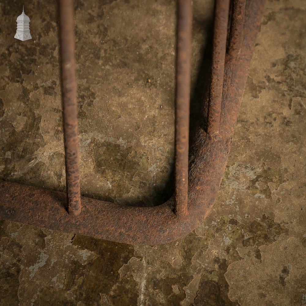 Antique Wrought Iron and Brass Nursery Fireguard