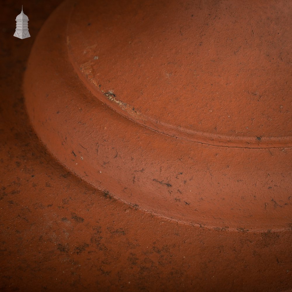 Terracotta Urn Bases, Pair of Pier Caps