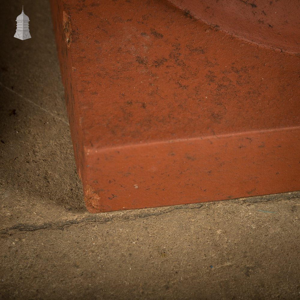 Terracotta Urn Bases, Pair of Pier Caps