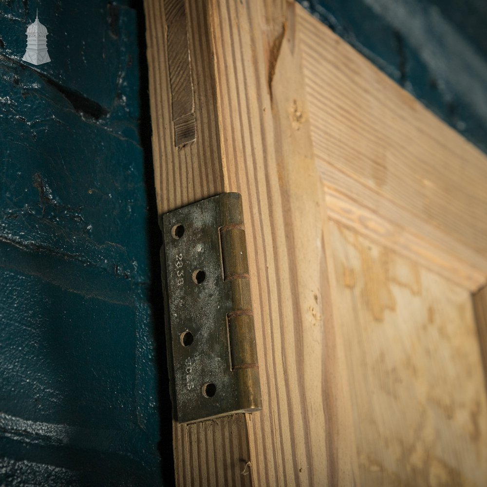 Pine Paneled Door, 6 Panel Pitch Pine with Mouldings