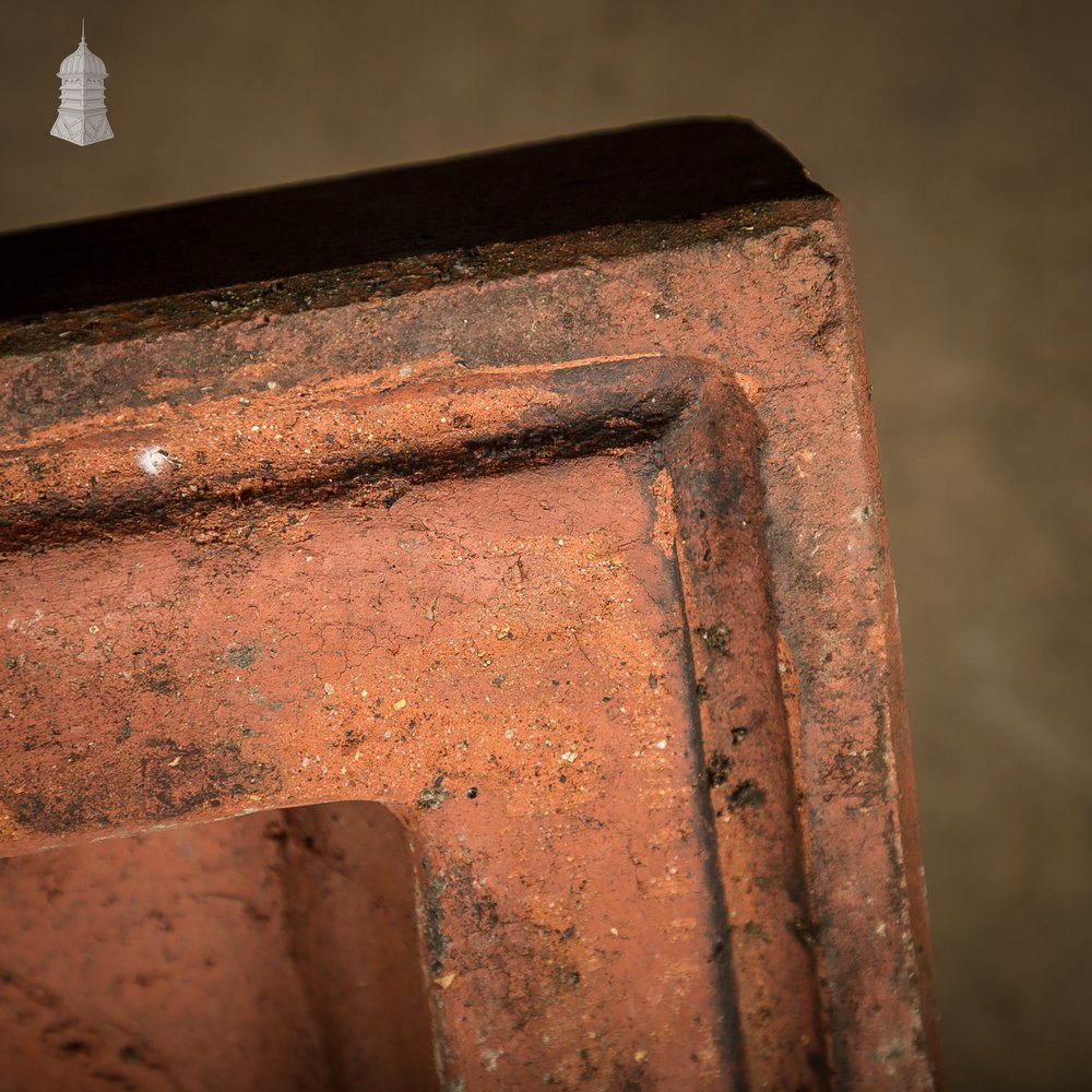 Terracotta Urn Bases, Pair of Pier Caps
