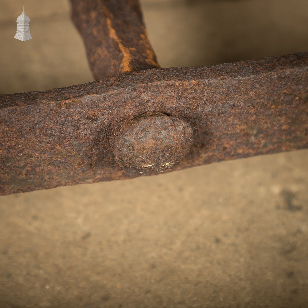 Rams Horn Wall Ties,  Set of 3 Wrought Iron Building Wall Ties