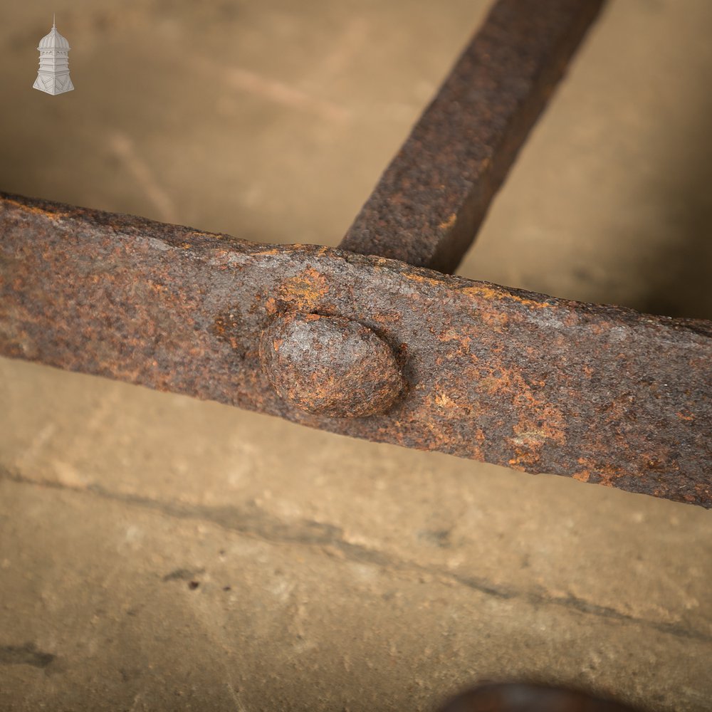 Rams Horn Wall Ties,  Set of 3 Wrought Iron Building Wall Ties