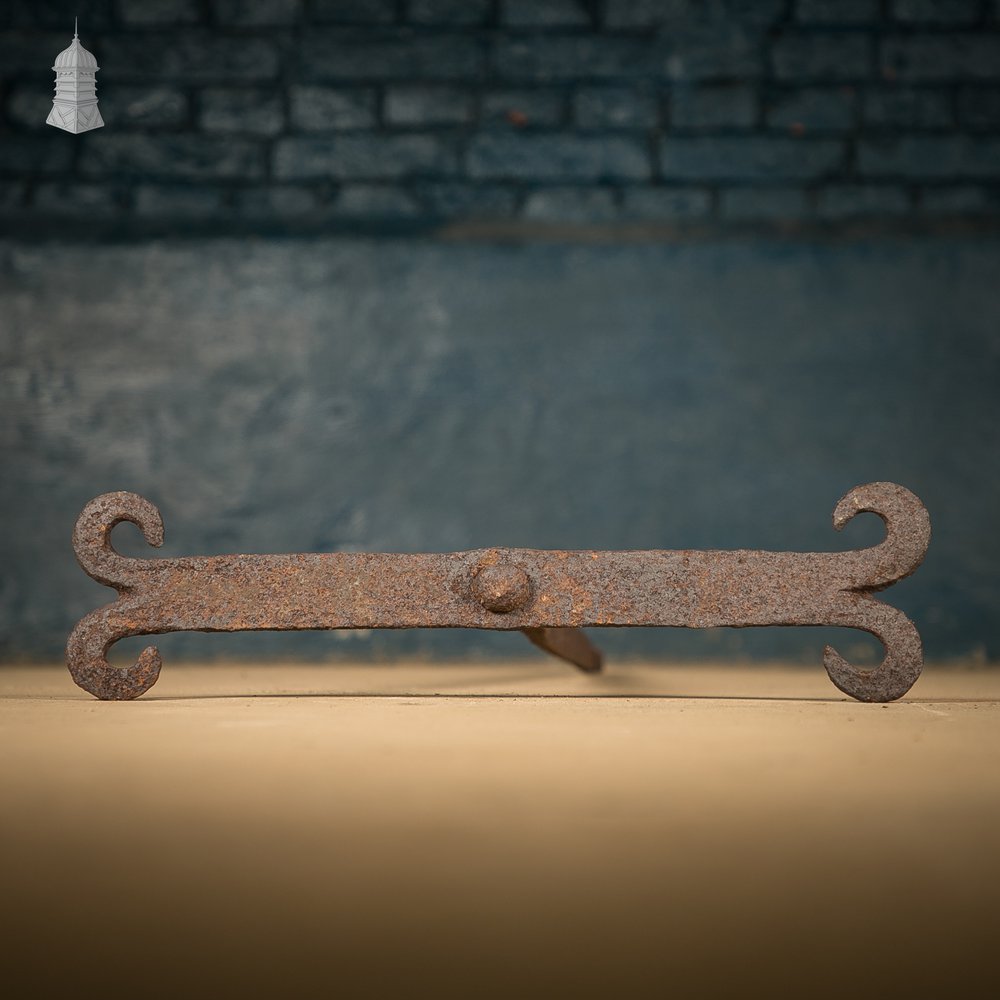 Rams Horn Wall Ties,  Set of 3 Wrought Iron Building Wall Ties