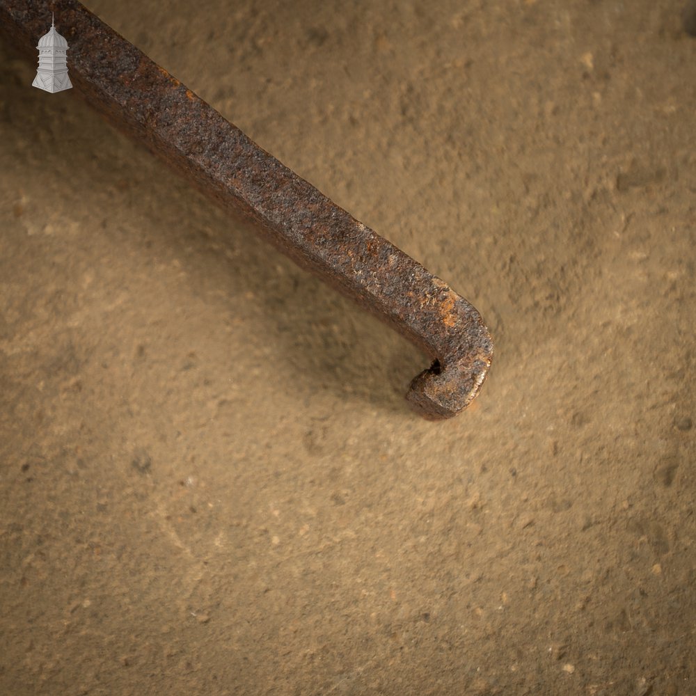 Rams Horn Wall Ties,  Set of 3 Wrought Iron Building Wall Ties