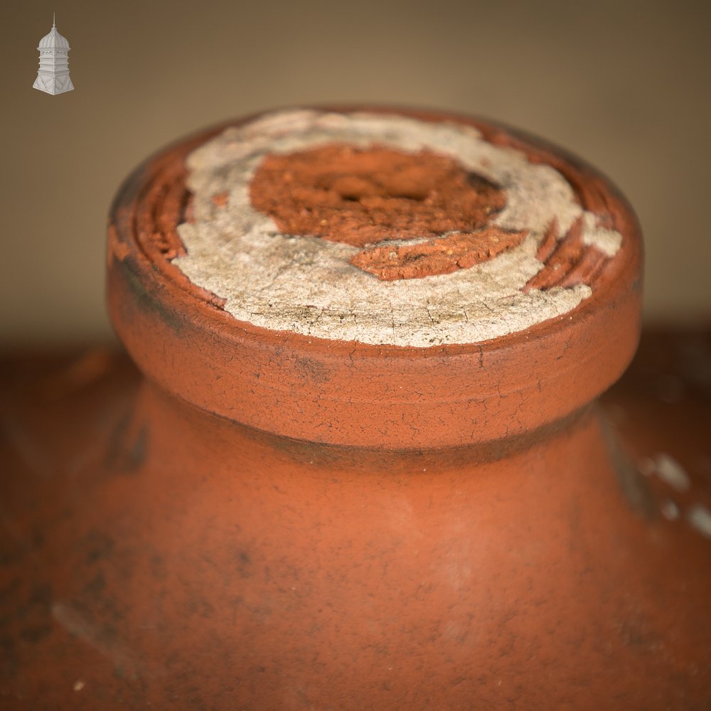Terracotta Pier Caps, Pair of Urn or Finial Bases
