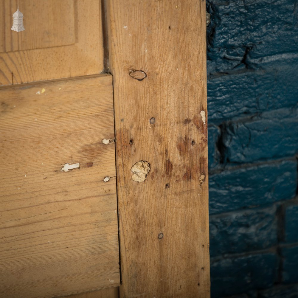 Pine Paneled Door, 18th C 6 Panel