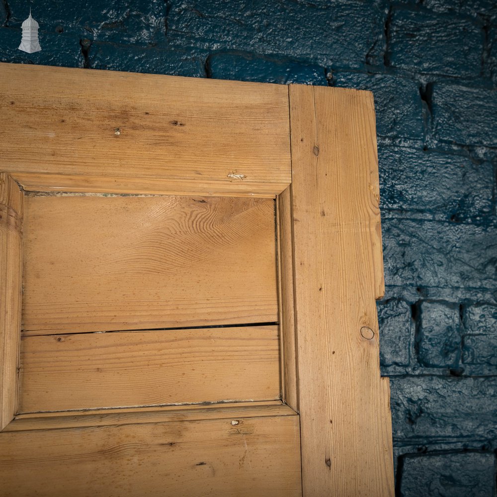 Pine Paneled Door, 18th C 6 Panel