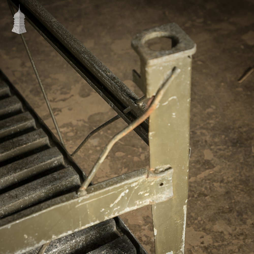 Vintage British Military Stackable Storage Stillages – SSI Schaefer 1983 – Industrial Steel Crates