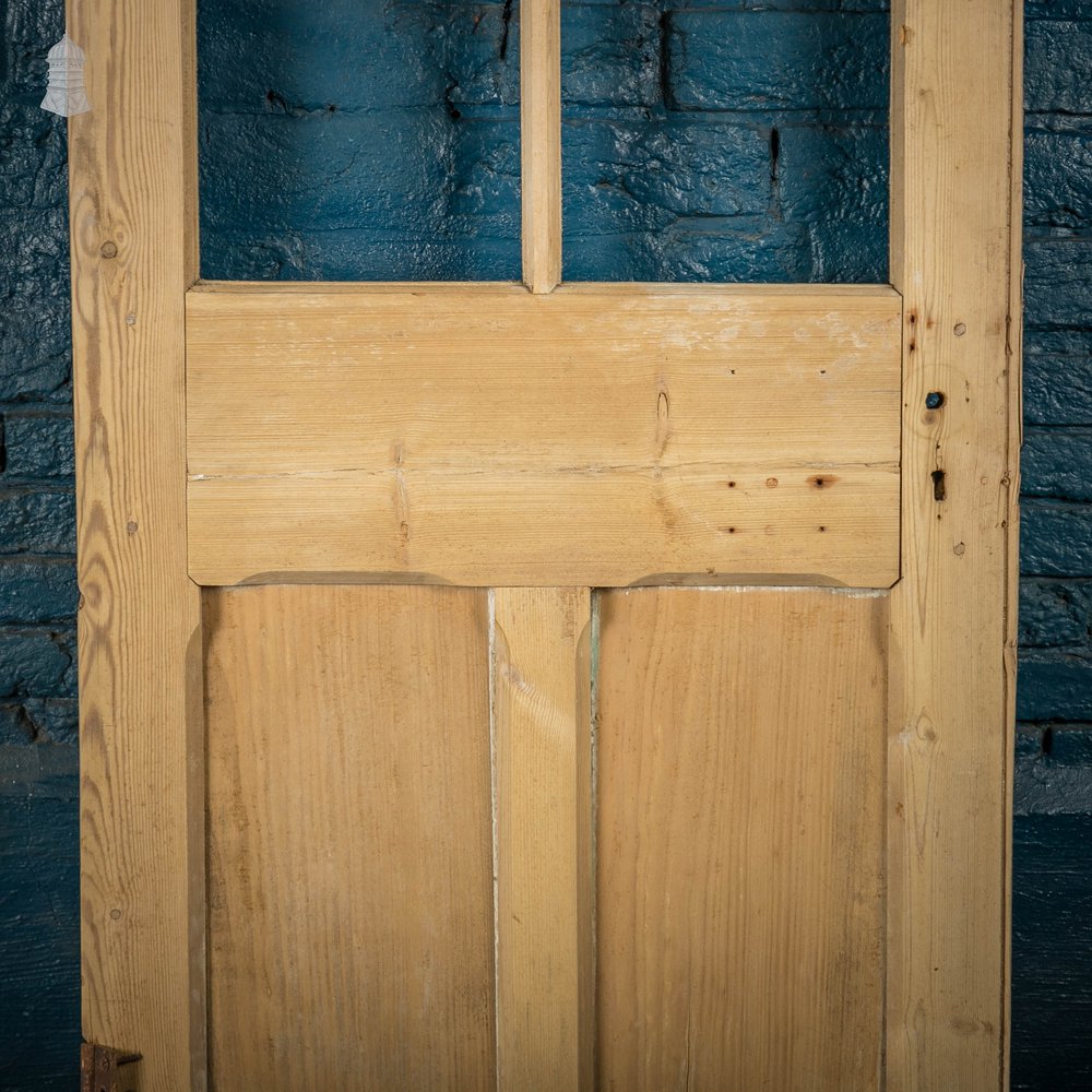 Half Glazed Door, 4 Panel Victorian Pine