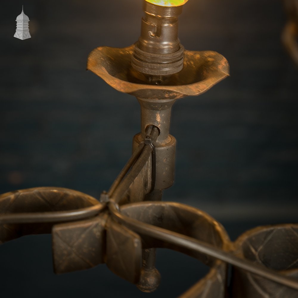 Black wrought Iron Scrollwork Ceiling Pendant Light Chandelier