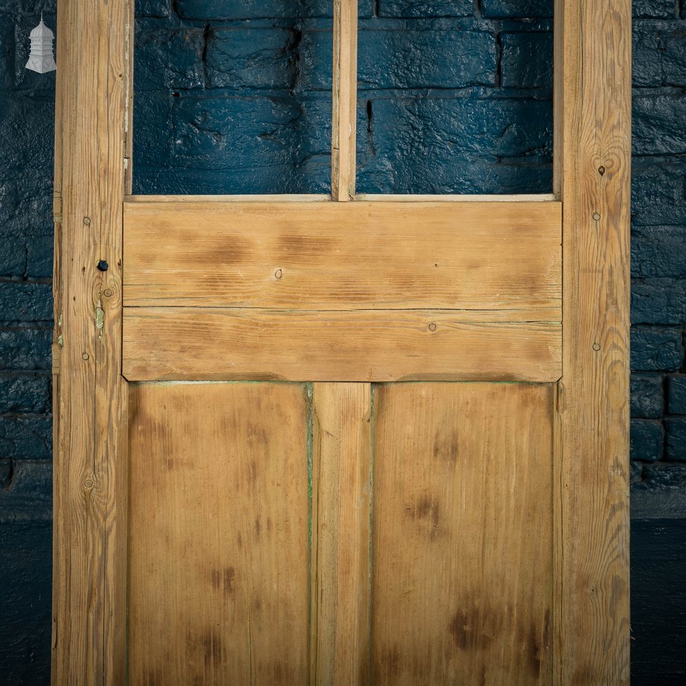 Half Glazed Door, 4 Panel Victorian Pine