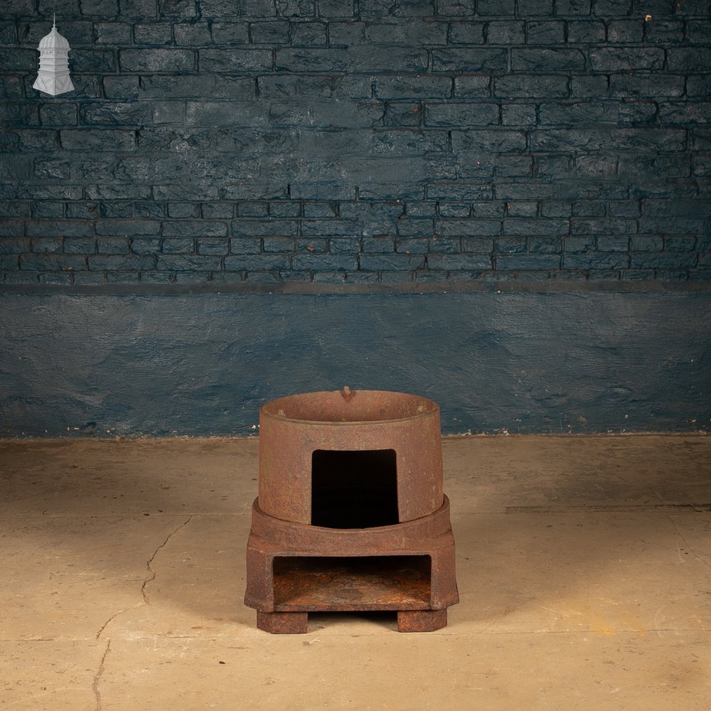 Industrial Stove or Furnace Body, Reclaimed, Cast Iron