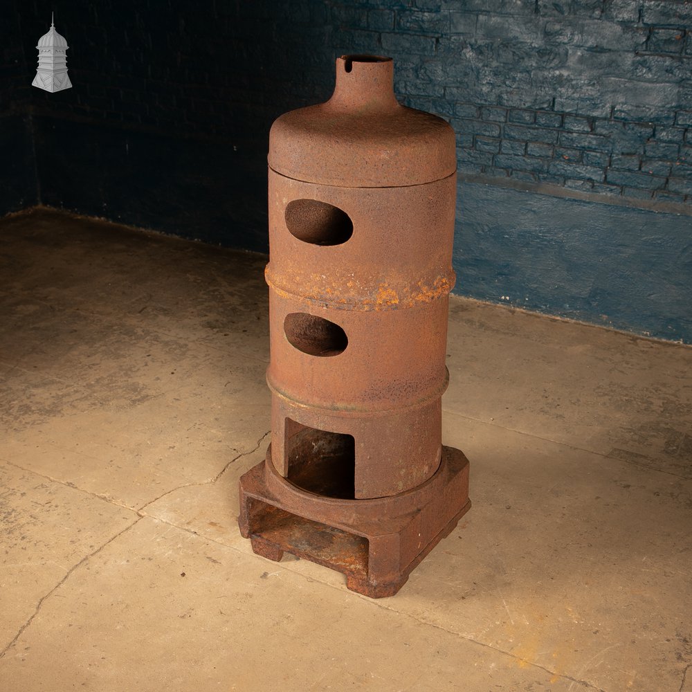 Industrial Stove or Furnace Body, Reclaimed, Cast Iron