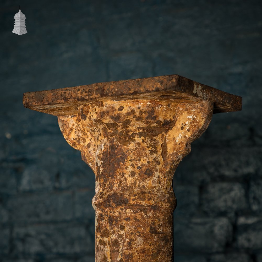 Six Victorian Columns, Set of Cast Iron Pillars