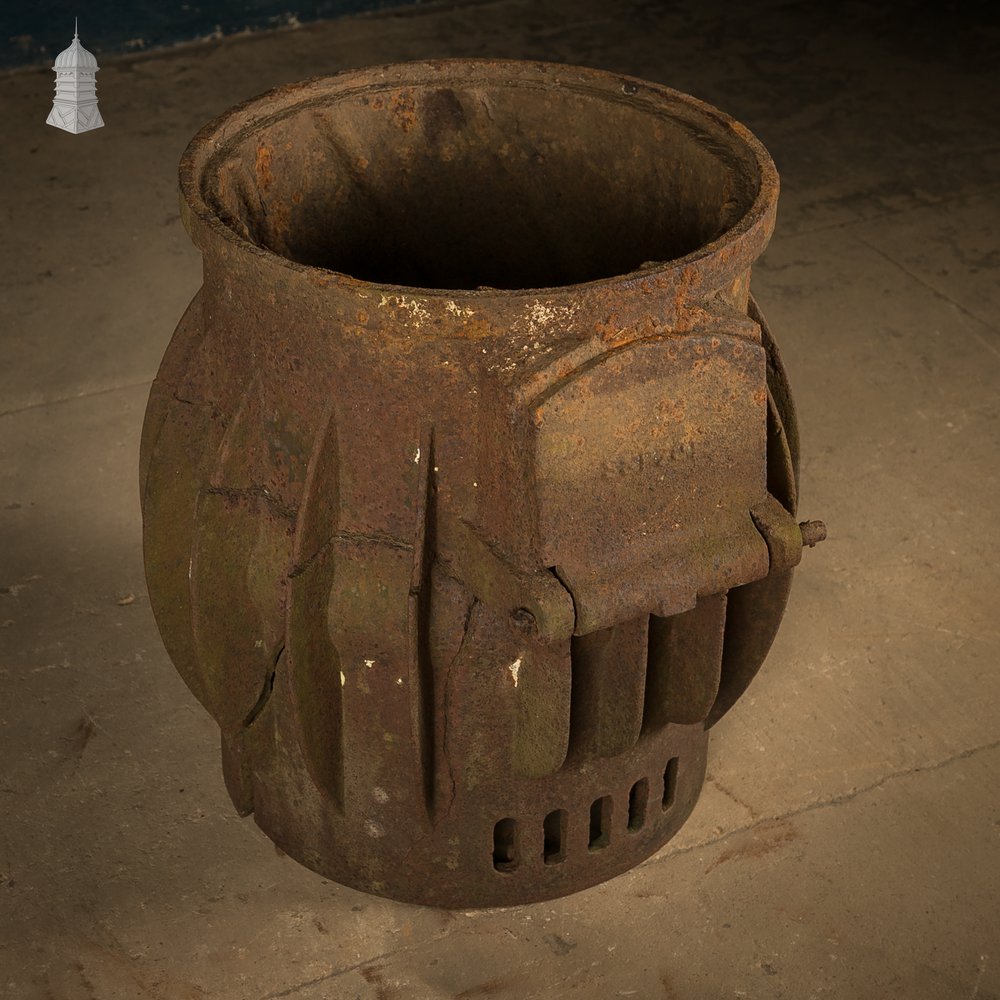 Gurney Stove Body Section, Cast Iron with Finned Radiator Forms