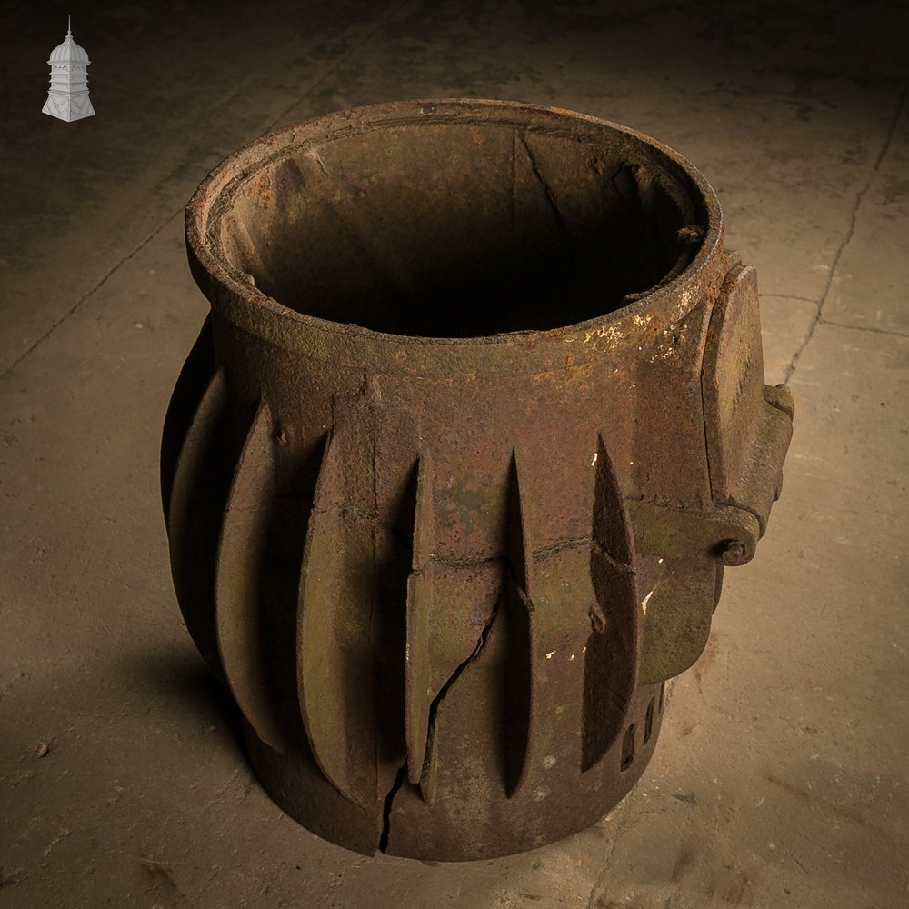 Gurney Stove Body Section, Cast Iron with Finned Radiator Forms