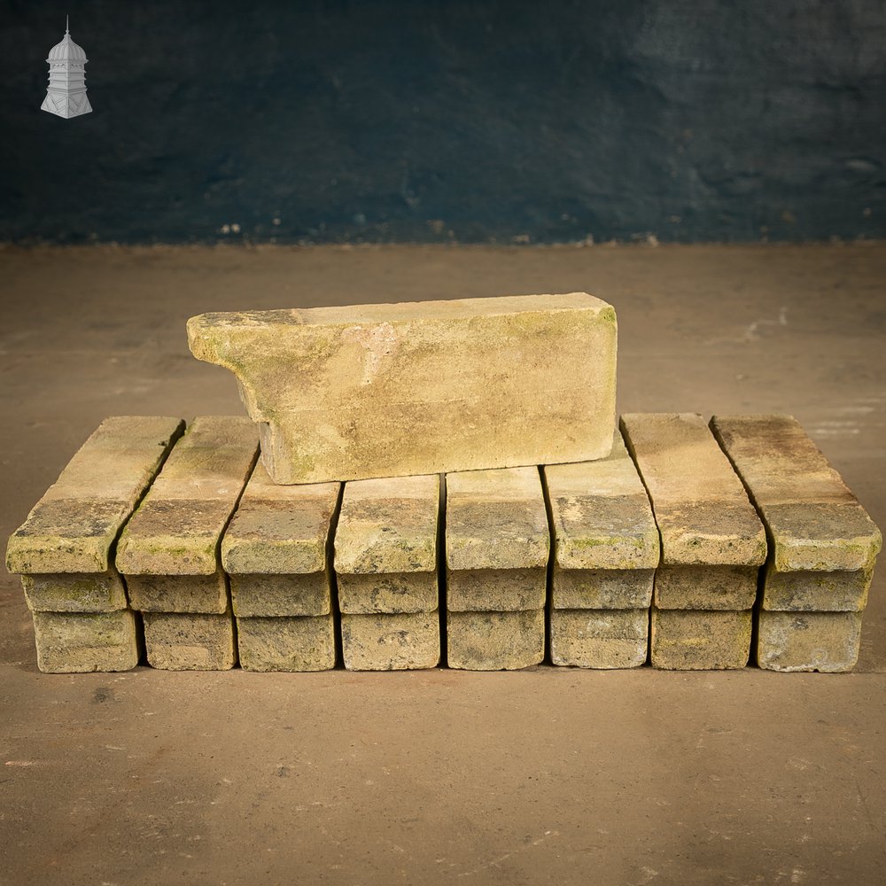 Buff Stepped Header Bricks, Reclaimed