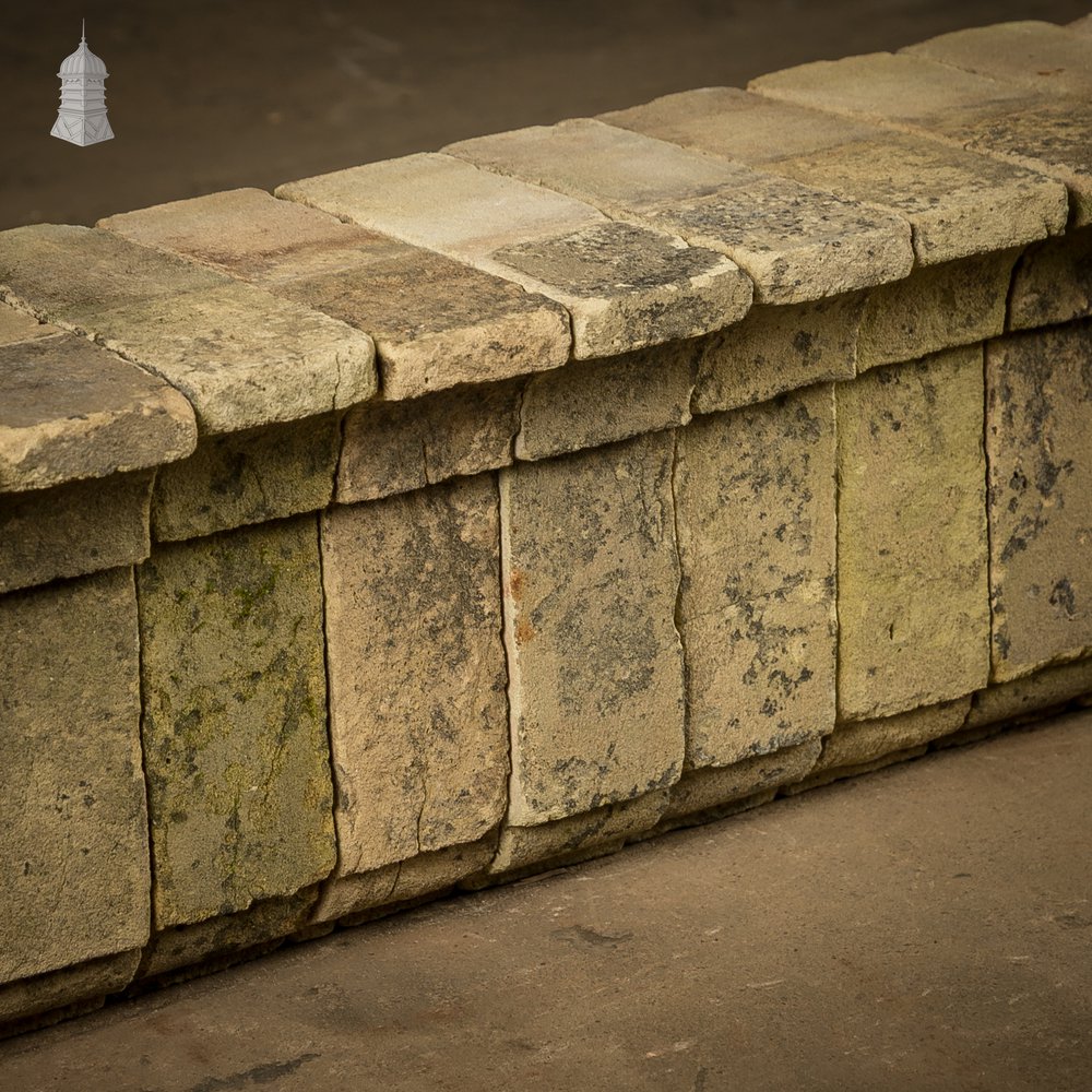 Buff Stepped Header Bricks, Reclaimed