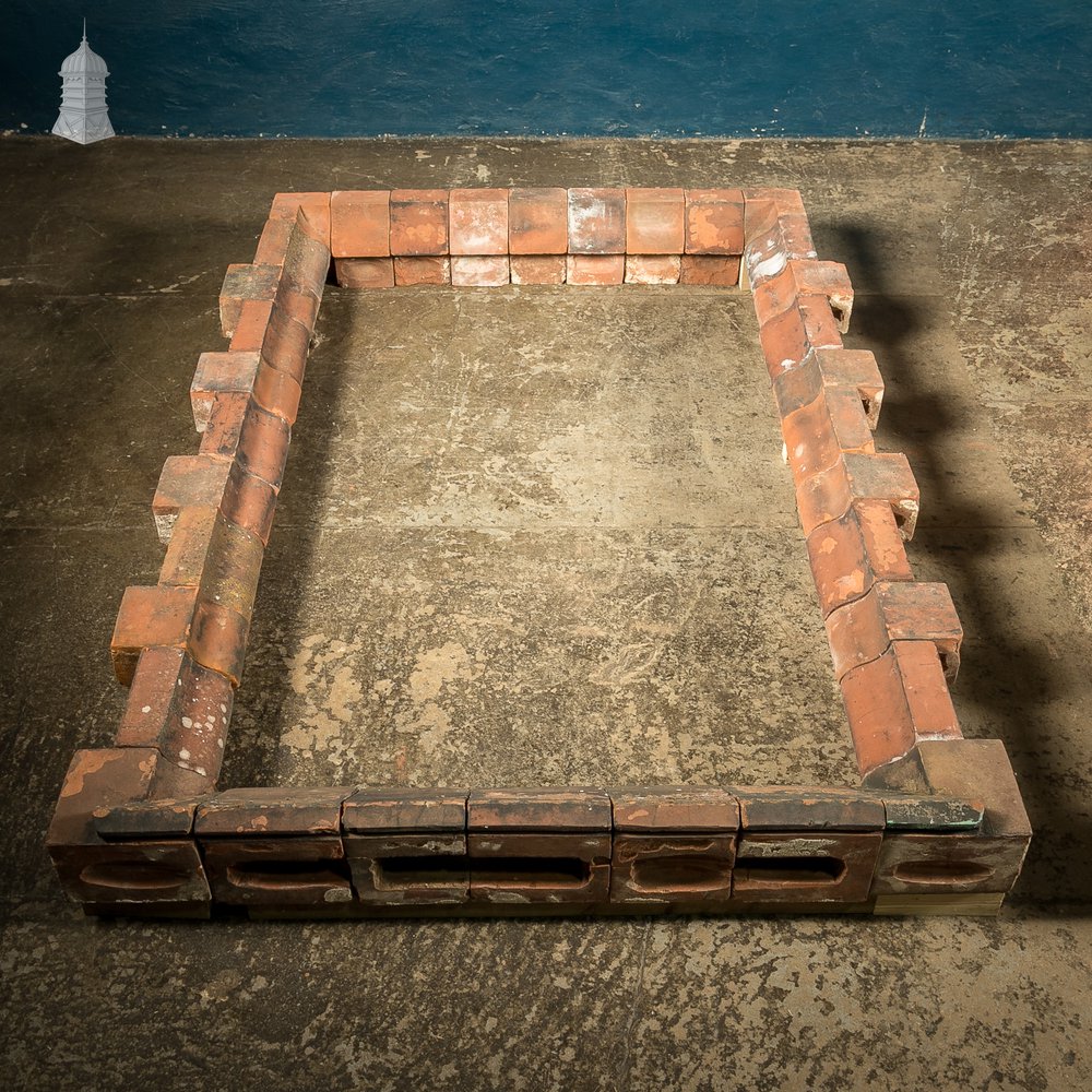 Pair of Large 19th C Red Brick Windows