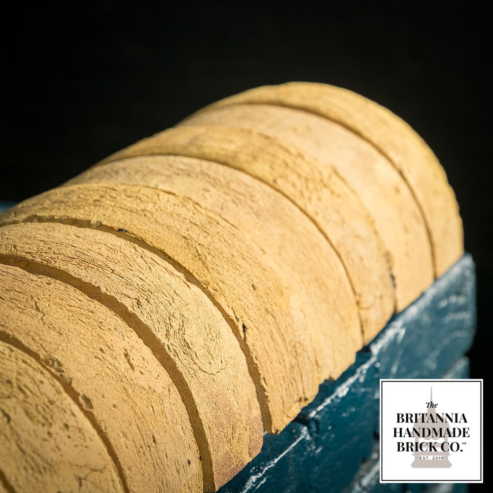 Half Round Handmade Buff Coping Brick, Period Style Wall Copings