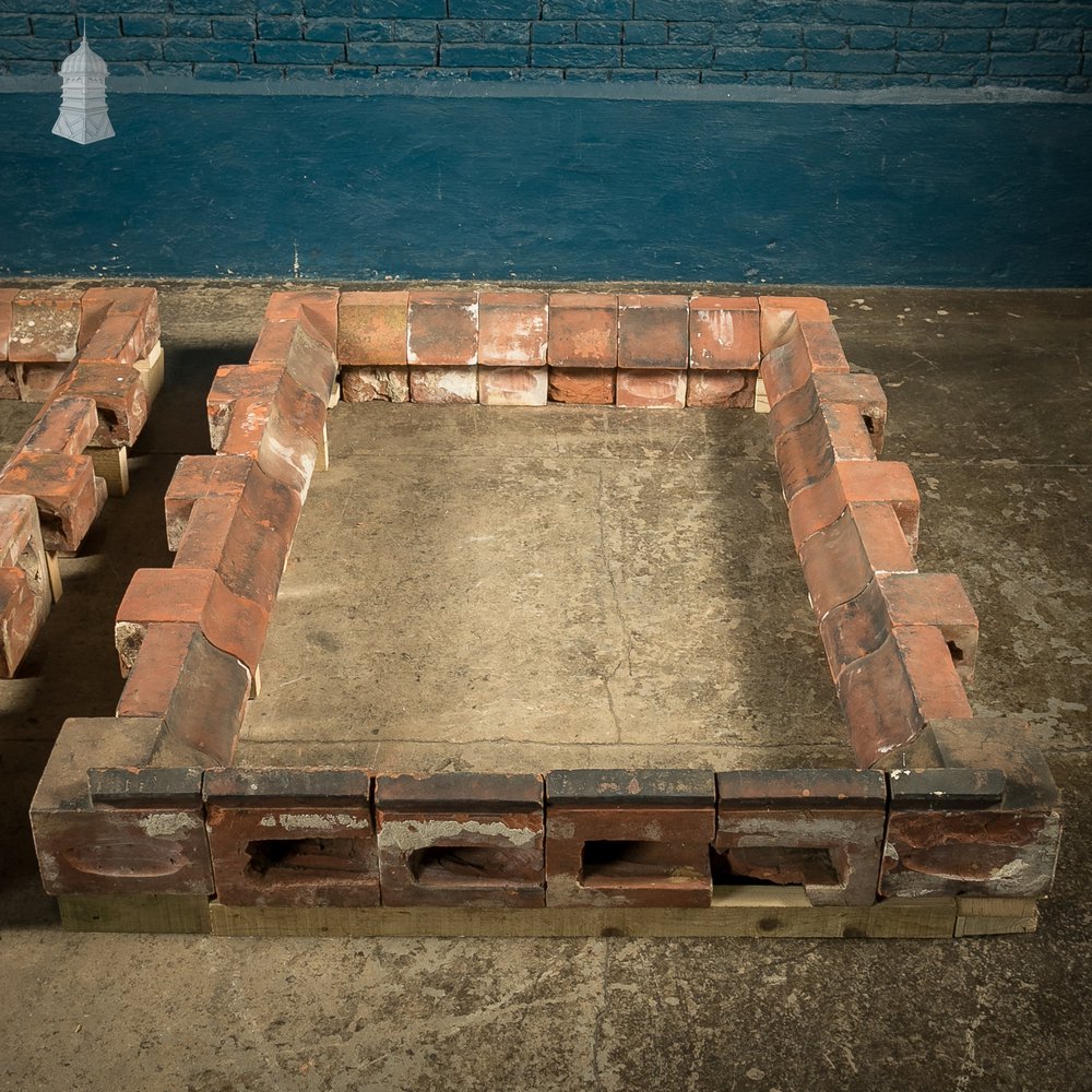 Pair of 19th C Red Brick Windows