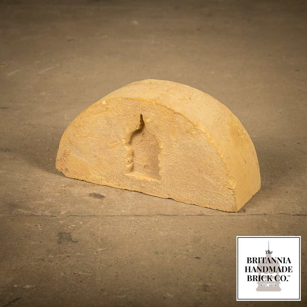 Half Round Handmade Buff Coping Brick, Period Style Wall Copings