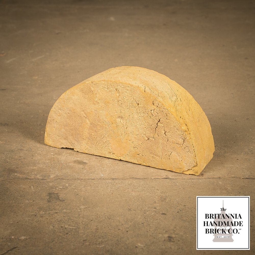 Half Round Handmade Buff Coping Brick, Period Style Wall Copings