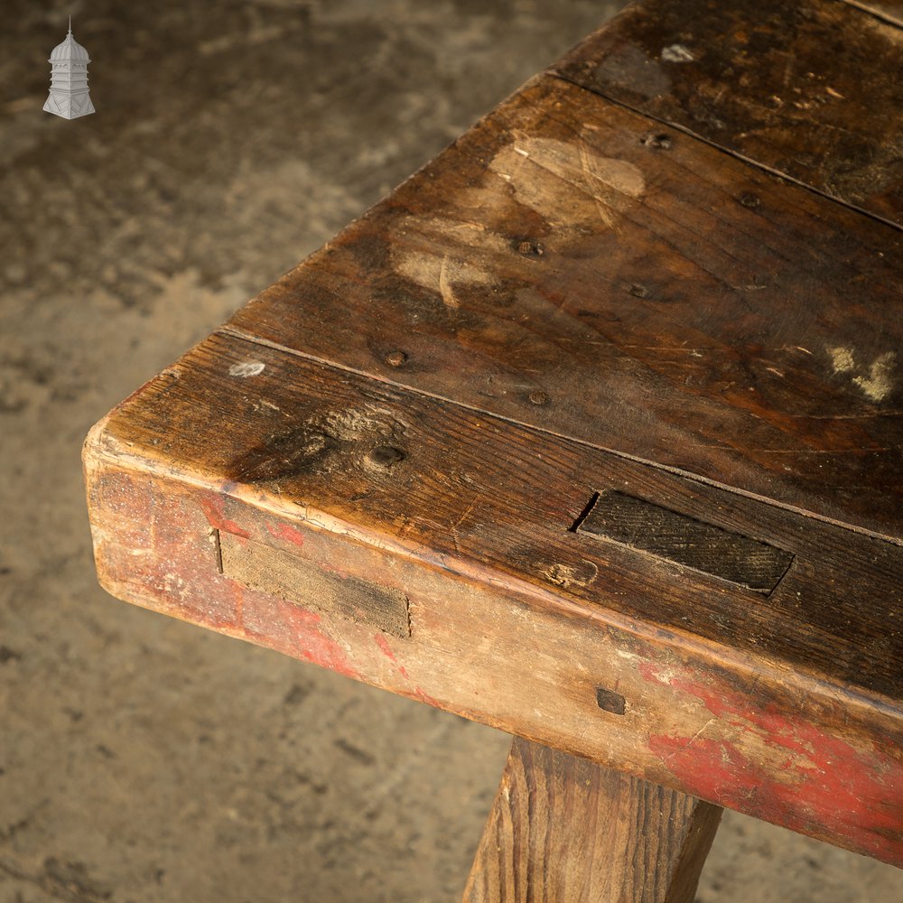 19th C Elm Sheep Shearing Bench