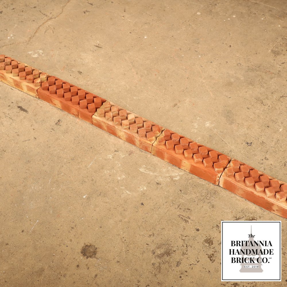 Diamond Border String, Decorative Handmade Red Brick