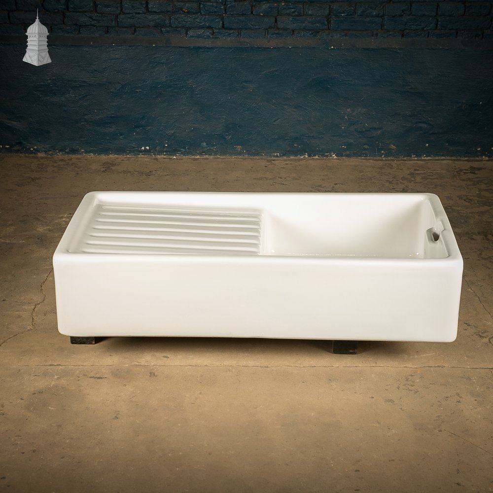 Belfast Sink with Integral Drainer and Weir Overflow