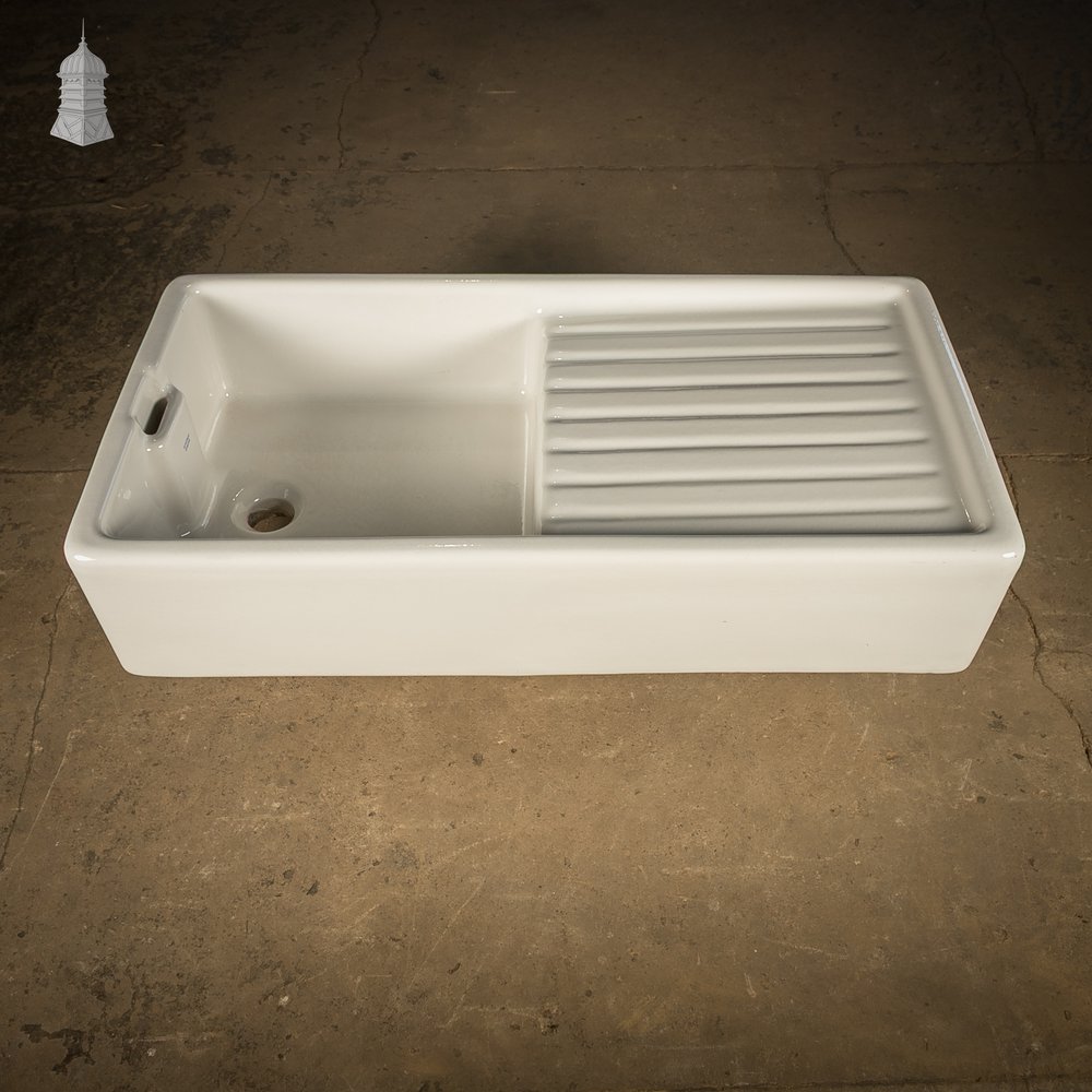 Belfast Sink with Integral Drainer and Weir Overflow