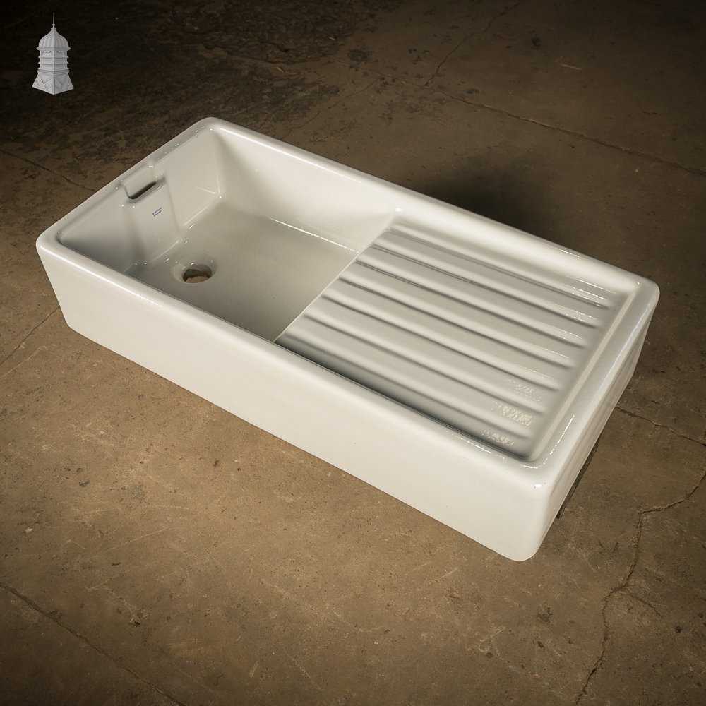 Belfast Sink with Integral Drainer and Weir Overflow