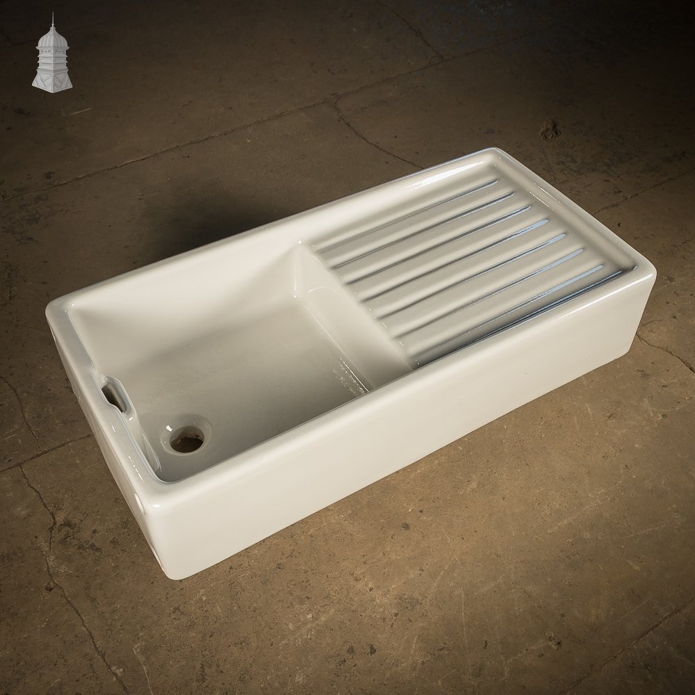 Belfast Sink with Integral Drainer and Weir Overflow