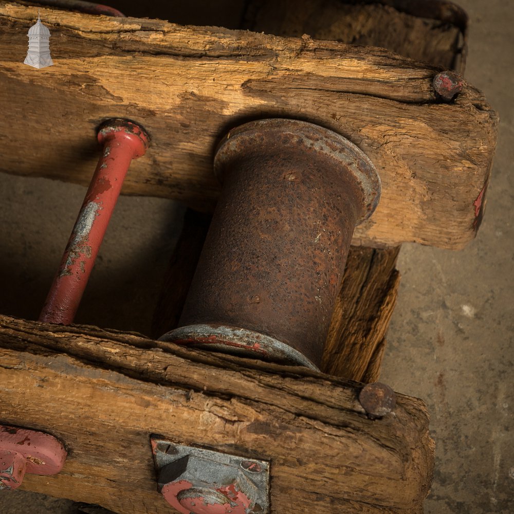 Vintage Industrial Cable Rollers, Set of Three