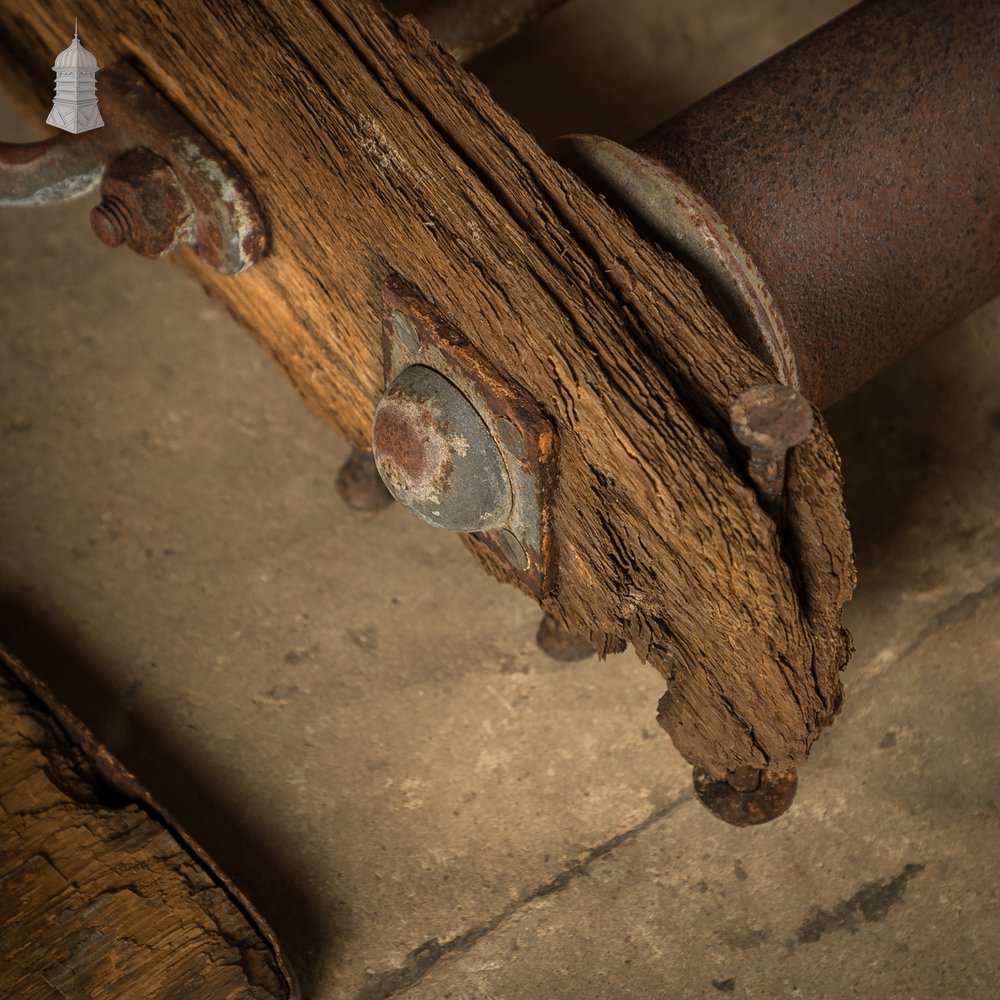 Vintage Industrial Cable Rollers, Set of Three